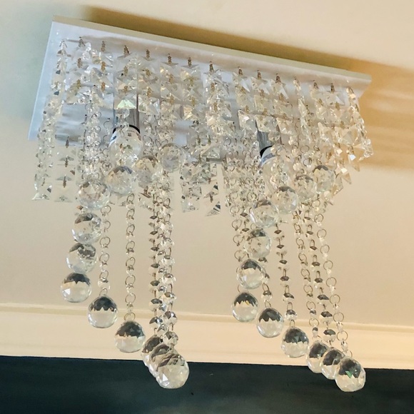 Yalasga Square Crystal Chandelier Pendant Ceiling Light - Picture 4 of 9